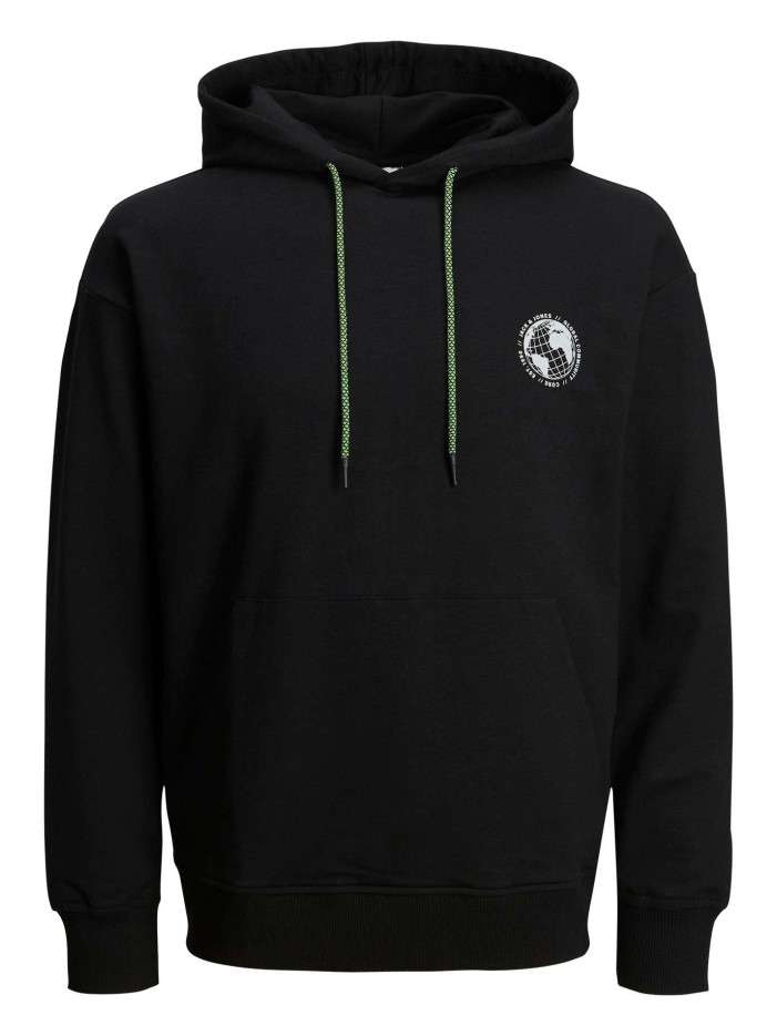 Sweat à capuche noir avec...