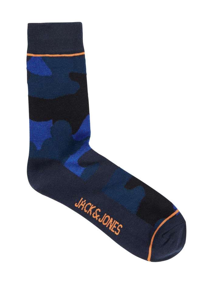 Chaussettes hautes bleues à...