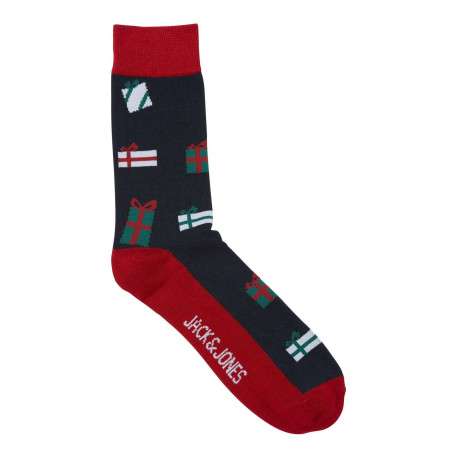 Coffret boxer et chaussettes en coton marine avec des imprimés - Image 3