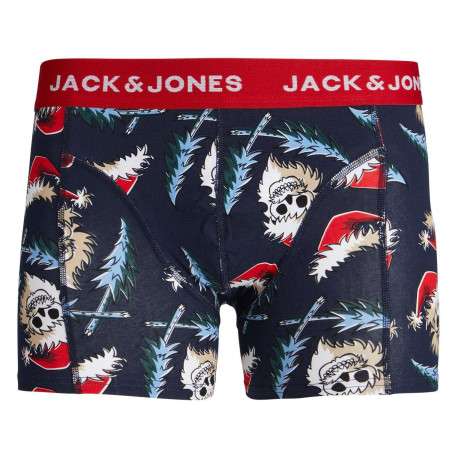 Coffret boxer marine et chaussettes en coton avec des imprimés - Image 2