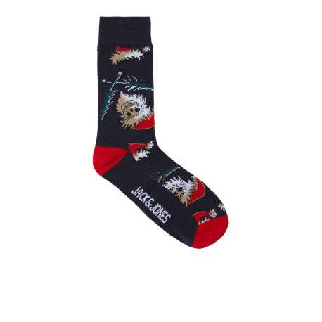 Coffret boxer marine et chaussettes en coton avec des imprimés - Image 3