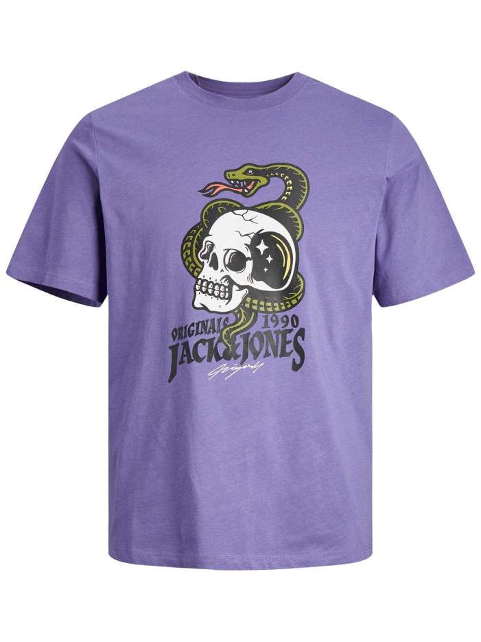 Jack & Jones T-Shirt Basique 100% Coton - Col Rond, Coupe Droite, Décontracté Homme