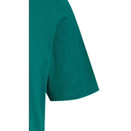 T-shirt vert en coton avec une coupe droite et des manches courtes - Image 3