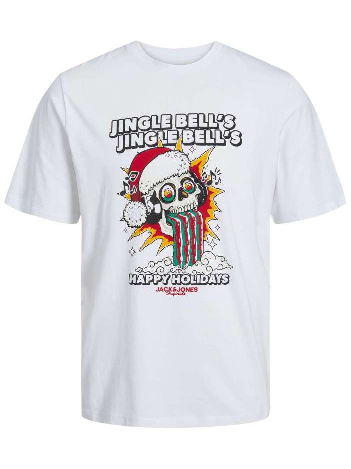 T-shirt blanc en coton avec...