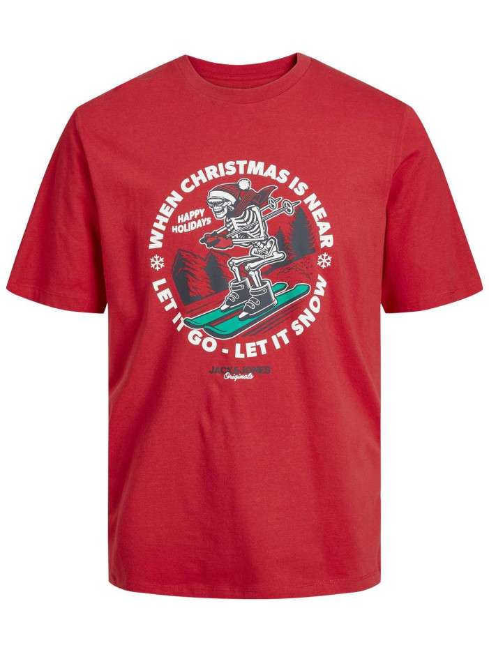 T-shirt rouge en coton avec...