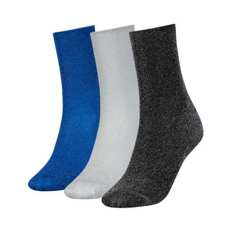 Lot de 3 paires de chaussettes multicolores avec une coupe haute