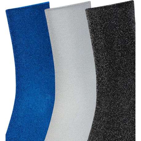 Lot de 3 paires de chaussettes multicolores avec une coupe haute - Image 3