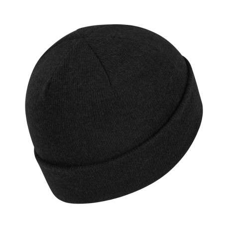 Bonnet en laine mélangée noir en maille jersey - Image 2