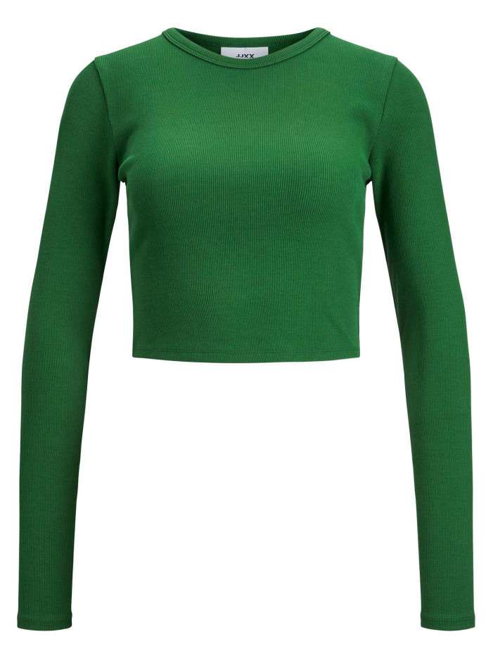 T-shirt en coton vert uni...