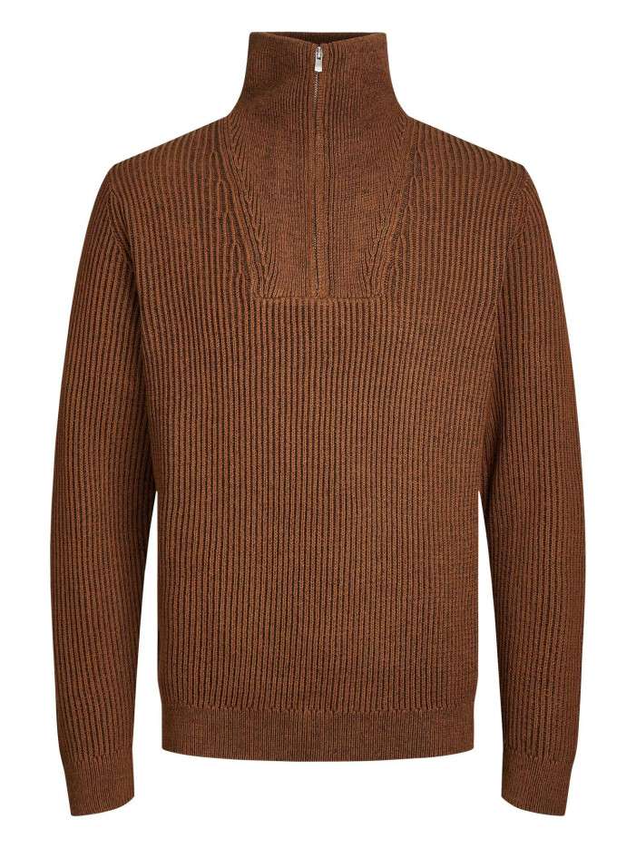 Pull en coton camel maille...
