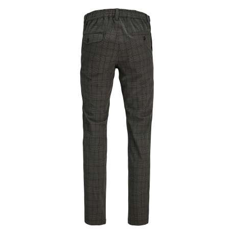 Pantalon chino Toile anthracite imprimé prince de galle avec une coupe slim - Image 2