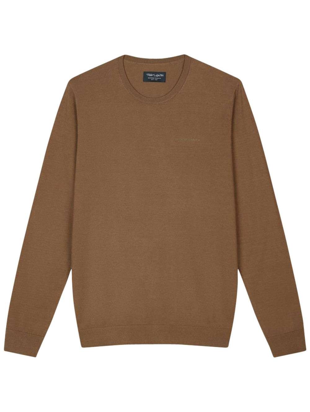 Haut Ou Pull Marron Brodé Femme - Taille 22/24 Evans - Viscose Et Coton - Neuf Avec étiquette
