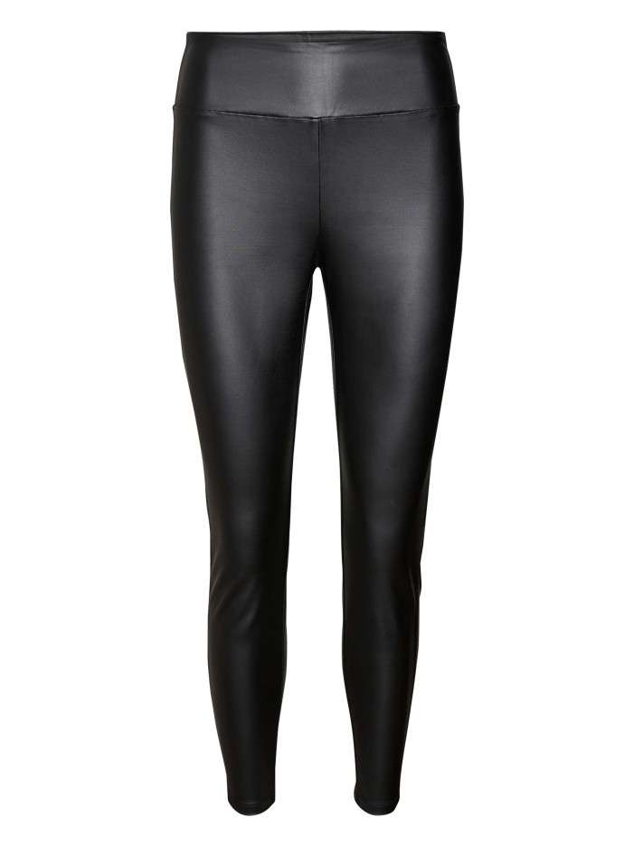 Legging noir en simili cuir...