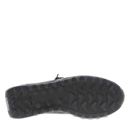 Baskets running en cuir anthracite avec patchs à aspect de serpent - Image 5