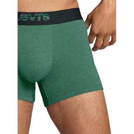 Lot de 2 boxers fermés classiques en coton stretch bleu marine et vert - Image 6
