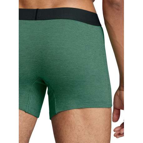 Lot de 2 boxers fermés classiques en coton stretch bleu marine et vert - Image 7
