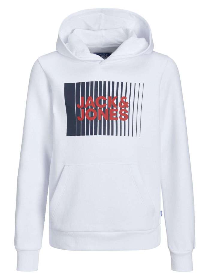 Sweat à capuche blanc avec...