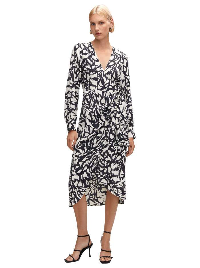 Robe longue black imprimé...