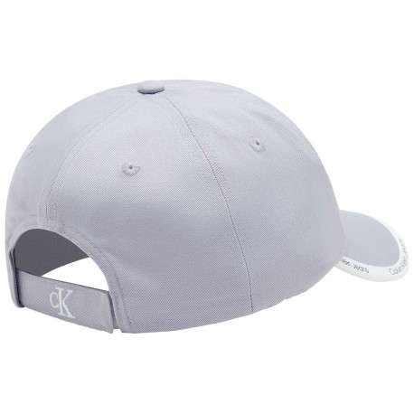 Casquette en coton biologique lilas unie avec liseré blanc logotypé - Image 2