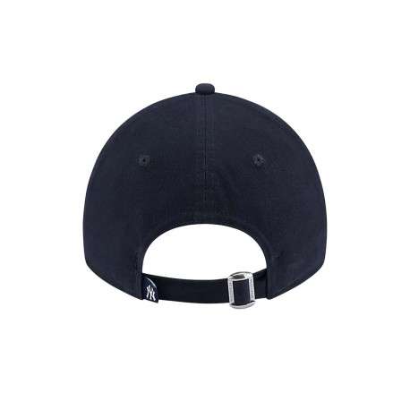 Casquette en coton marine unie avec une coupe dad cap et logo brodé - Image 5