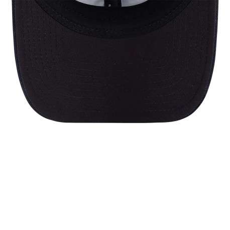Casquette en coton marine unie avec une coupe dad cap et logo brodé - Image 6