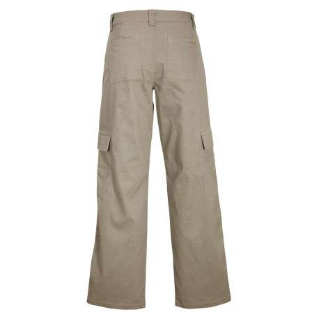 Pantalon Cargo kaki uni avec une coupe regular fit et des poches latérales - Image 9