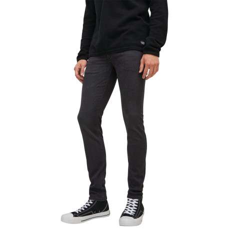 Jean Liam noir avec une coupe skinny et 2 poches plaquées à l'arrière - Image 3