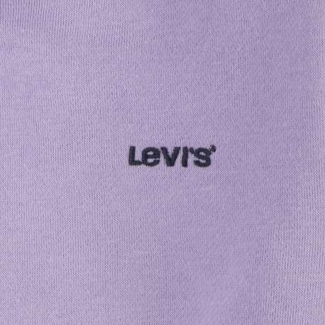 Sweat lilas uni avec nom de la marque inscrit sur la capuche - Image 5