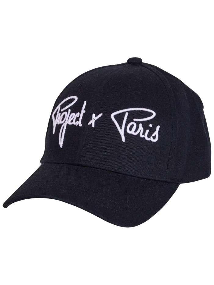 Casquette noire unie en...