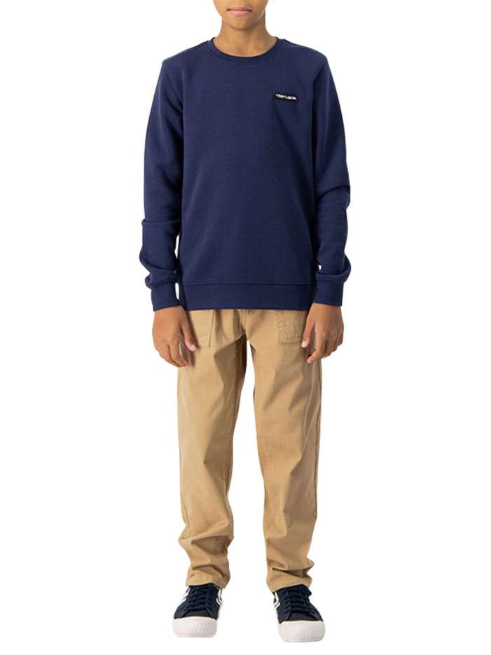 Pantalon en coton camel uni...