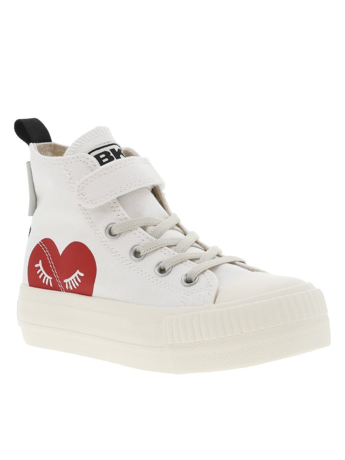 Baskets montantes blanches...