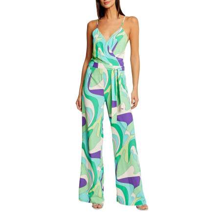 Combinaison à Bretelles Imprimé Tropical Pippa Par Diva Trend - Taille UK 12 - Style Playsuit D’été - Neuf Avec étiquettes