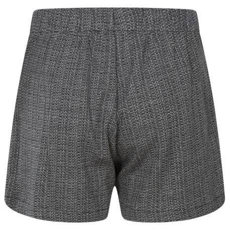 Jupe courte noire et grise chinée à lurex avec une coupe évasée - Image 2