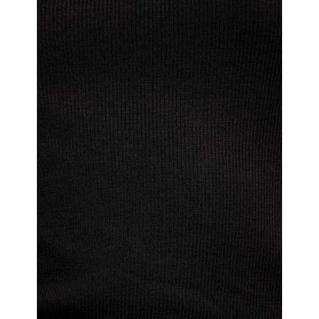 Débardeur noir uni avec une coupe droite à col v et sans manches - Image 11
