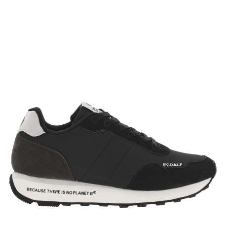 Baskets running noires à talon compensé bas bicolore blanc et gris - Image 2