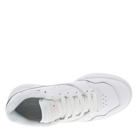 Baskets multisport en cuir blanches avec languette blanche irisée - Image 4