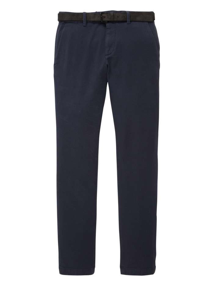 Pantalon en coton marine...