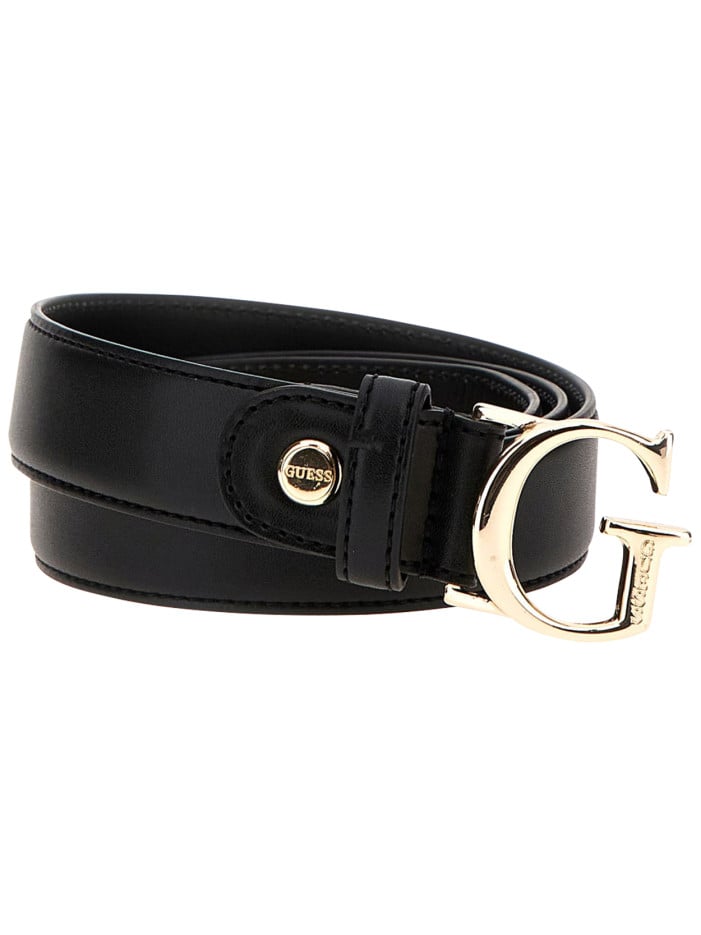Ceinture en cuir noire unie...