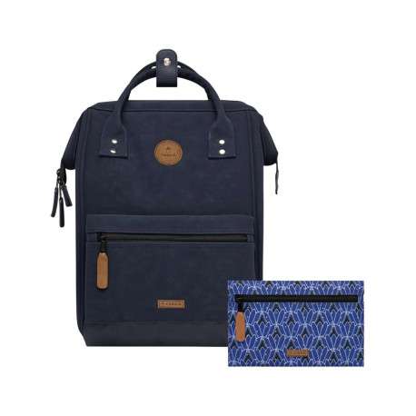 Sac à dos ZURICH marine avec 2 poches zippées interchangeables