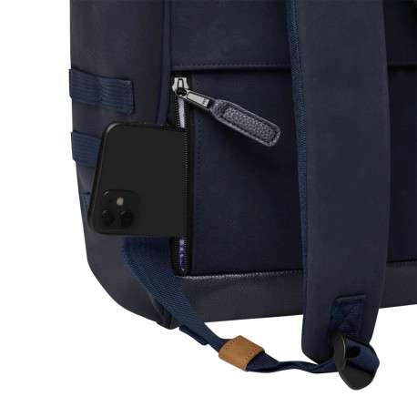 Sac à dos ZURICH marine avec 2 poches zippées interchangeables - Image 6