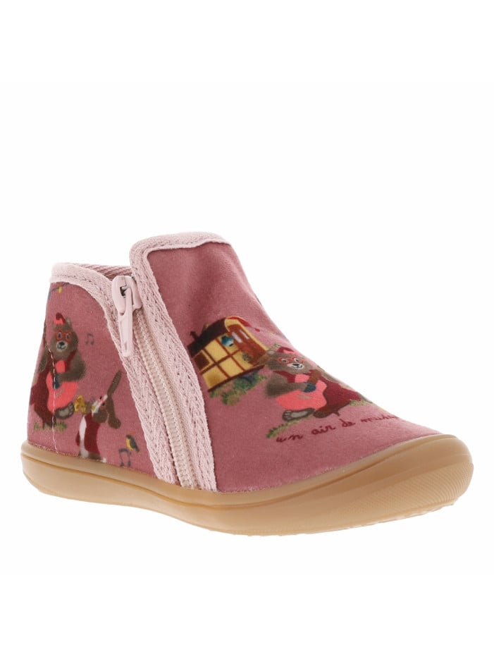 Pantoufles bottillons mauve...