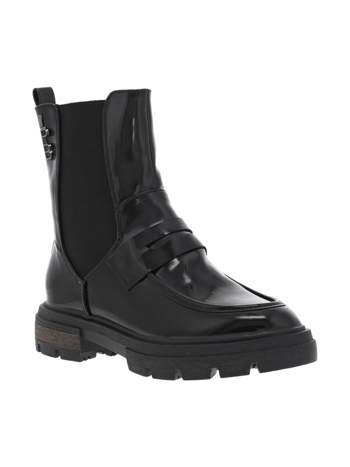 Bottines noires vernies...