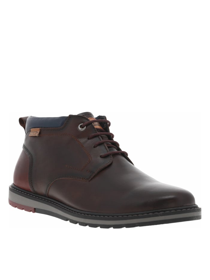 Bottines en cuir moka à...