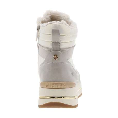Bottines fashion, fourrées, à semelle semi-compensé et à lacets et zip latéral - Image 6