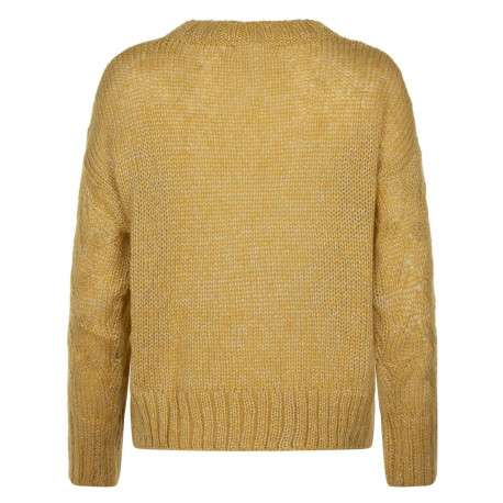 Pull or chiné en maille torsadée avec une coupe droite et un col rond - Image 2