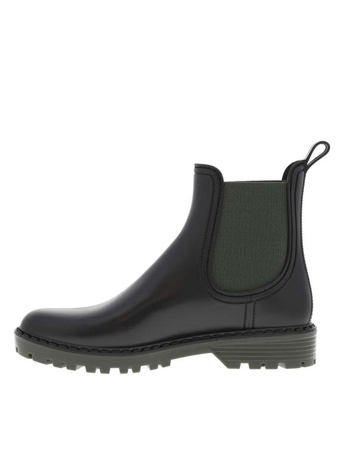 Boots noir mat, à semelle...