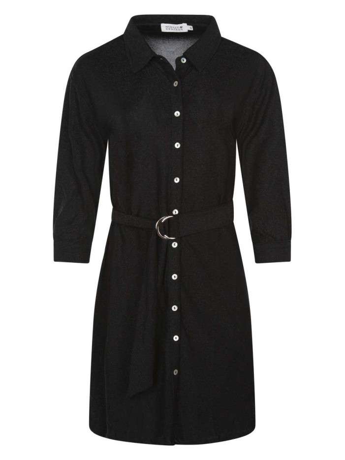 Robe courte en lurex noir...