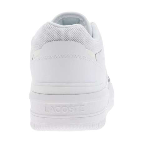 Sneakers en cuir blanc à semelle tennis à talon renforcé, col rembourré - Image 6