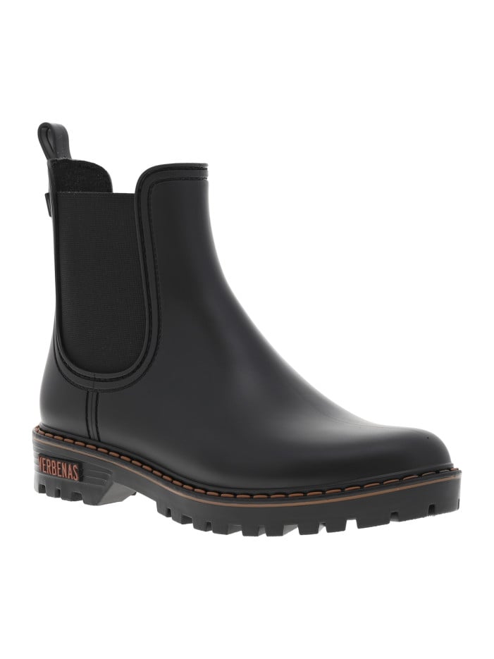 Boots noir mat, à trépointe...