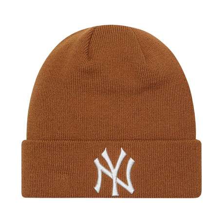 Bonnet à revers New York Yankees League Essential camel et blanc